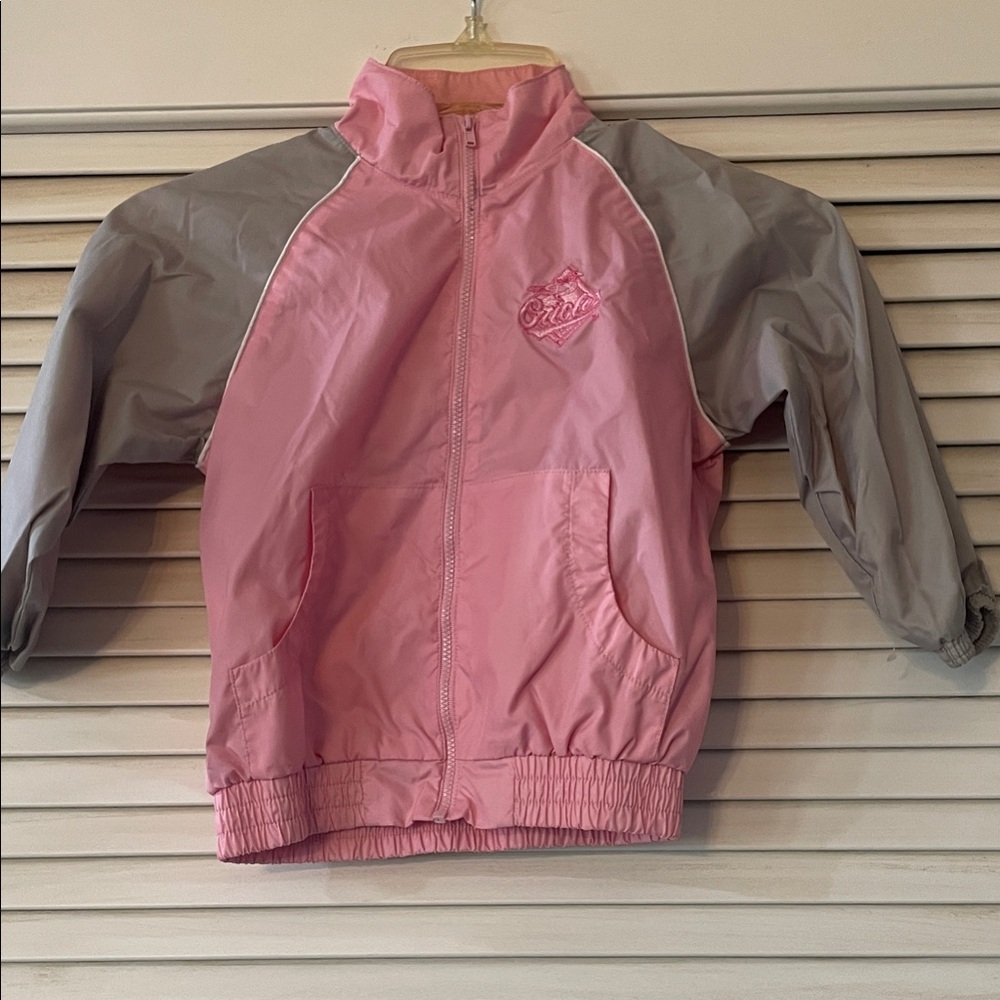 Orioles Pink and Gray Kids Jacket
